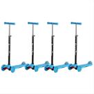 Kit 4 Patinetes 3 Rodas para menino menina 3d ascende luzes regulavel facil montar suporta até 50kg