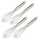 Kit 4 Pç Fouet Batedor Profissional De Ovos E Massas 34 Cm