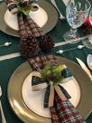 Kit 4 Pças Jogo Americano De Mesa Jantar Natal Decoração
