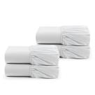 Kit 4 Pçs Lençol Avulso com Elástico Solteiro Especial Profissional Premium 180 Fios 2,00x1,00x0,25m