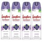 Kit 4 pçs lysoforme 360ml lavanda desinfetante superfícies