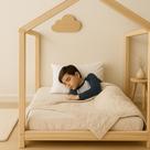 Kit 4 Pçs Travesseiro Infantil Mini Cama 200 Fios 40x50cm Silicone Hipoalergênico Macio Branco