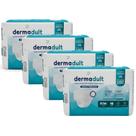 KIT 4 PCT Fralda Descartável Para Adulto Dermadult Pants Premium Com 16 Unidades