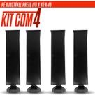 Kit 4 Pé de armário Cozinha Gabinete Tamanho Ajustável 17cm até 20cm