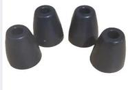 Kit 4 Pé De Sofá Rack Cômoda 4,5 cm Plástico Pezinho Sapata