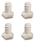 Kit 4 Pé Nivelador Lavadora Ge Continental Mabe 711094