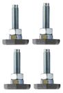 Kit 4 pé nivelador lavadora lg cv5014mc4 cv5014mc4a cv5014pc4 cv5014pc4a afc72755404 cv5014wc4