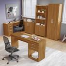 Kit 4 Peças 1 Mesa em L 1 Escrivaninha 2 Armários Espresso Móveis Kit 4 Peças 1 Mesa em L 1 Escrivaninha 2 Armários Espresso Móveis