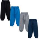 Kit 4 Peças Calça Moletom Infantil 1 a 8 Liso Menino E Menina