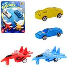 Kit 4 Peças Coleção Mini Veículos Aerofighters Aviões Fricção Velocidade Veloz Rápido - Art Brink