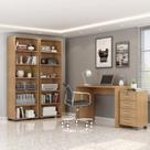 Kit 4 Peças com Escrivaninha, Gaveteiro e 2 Estantes Livreiros Kit 4 Peças com Escrivaninha, Gaveteiro e 2 Estantes Livreiros