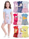 Kit 4 Peças de Pijamas Curto Infantis para bebê Meninas Confortáveis e Cheios de Estilo para meninas bebê