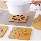 Kit 4 pecas descanso de mesa porta panela em bambu resistente ao calor multiuso decorativo mesa post