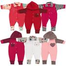 Kit 4 Peças Macacão Bordado Bebe Algodão Menino Menina Kit 4 Peças Macacão Bordado Bebe Algodão Menino Menina
