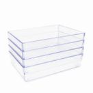 Kit 4 peças Organizadores Multiuso Modular Acrilico Grande