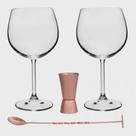 Kit 4 Pecas para Gin Bohemia Authentic Collection cor cobrer