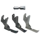 Kit 4 peças Pé Calcador para Ziper P36 para Maquina de Costura Reta Industrial + Engate Rapido Kit 4 peças Pé Calcador para Ziper P36 para Maquina de Costura Reta Industrial + Engate Rapido