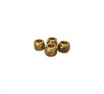 Kit 4 Peças - Porca Regular Curta Porca Flange 1/2 Sae Latão