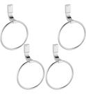 Kit 4 Peças Porta Toalhas Docol Top Argola Cromado 00534106
