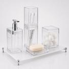 Kit 4 Peças Slim Banheiro Lavabo Organizador Completo