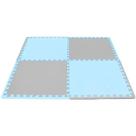 Kit 4 Peças Tapete Evamax Tatame Play Mat 10mm - 52x52cm