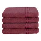 Kit 4 Peças Toalhas de Banho Rosa 0,65x1,25 para Hotel Linea