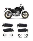 Kit 4 Pedaleiras Completa Honda CB 300R 2009 a 2015 BR-332 BR-333