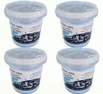 Kit 4 Pedra Azul Em Pasta P Polimento (500gr) Roda Tanq Crom