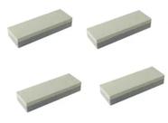 Kit 4 pedra de afiar amolar faca dupla face 150 mm top