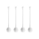 Kit 4 Pegador De Mel Colher De Plástico 15cm Branco