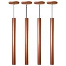 Kit 4 Pendente Luminária Tubo Cobre 50 Cm