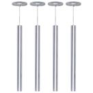 Kit 4 Pendente Luminária Tubo Escovado 50 Cm Kit 4 Pendente Luminária Tubo Escovado 50 Cm
