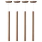 Kit 4 Pendente Luminária Tubo Fendi 50 Cm