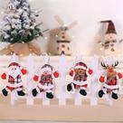 Kit 4 Pendentes árvore De Natal Noel Urso Neve Rena 18cm