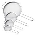Kit 4 Peneiras Coador Inox 12,16,20,24 Cm Polvilhar Escorrer Kit 4 Peneiras Coador Inox 12,16,20,24 Cm Polvilhar Escorrer