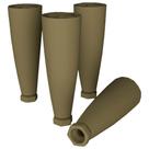 Kit 4 Pes Conico Regulaveis Para Cozinha Americana O944 Bronze Henn Bronze