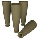 Kit 4 Pes Conico Regulaveis Para Cozinha Americana O944 Bronze Henn