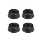 Kit 4 Pés De Borracha PVC Grande Para Caixas De Som, Cases, Baús, Móveis