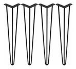 Kit 4 Pés De Ferro Para Mesa Bancos Hairpin Legs 90cm Brinde