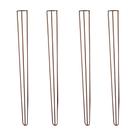 Kit 4 Pés de Metal 90 CM Hairpin Legs Aparador e Mesa de Canto Bronze G41