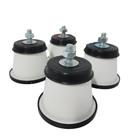 Kit 4 Pés Fogão Geladeira Freezer Com Rodinhas Universal