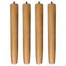 Kit 4 Pés Palito Castanho 30 cm Com Sapatas Plásticas - Pallazio Kit 4 Pés Palito Castanho 30 cm Com Sapatas Plásticas - Pallazio