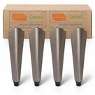 Kit 4 Pés Refrigerador Frigobar Retro Brastemp BRA08 Dourado