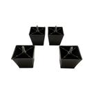 Kit 4 Pés Trapézio 6cm Para Sófás Estofados Hack Puff