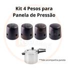 KIT 4 PESOS centrais (pino) modelo comum para panela de pressão 2,5 à 20 LITROS