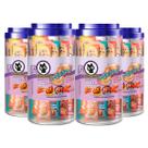 Kit 4 Petisco Para Pets ChuChups Cream Pote Sortido com 24 Tubos