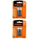 Kit 4 Pilha Alcalina Pequena AA Foxlux Kit 4 Pilha Alcalina Pequena AA Foxlux
