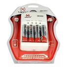 Kit 4 pilhas AA 2600 mah + Carregador