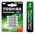 KIT 4 PILHAS RECARREGÁVEIS AAA 1,2V 950mAh