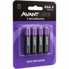 Kit 4 Pilhas Recarregável Comum AA 2700MAH Cod: 408140010 Avant Use